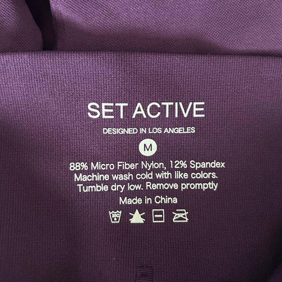 SET ACTIVE Sculptflex Seamless High Rise Leggings Purple Size M - Picture 6 of 9